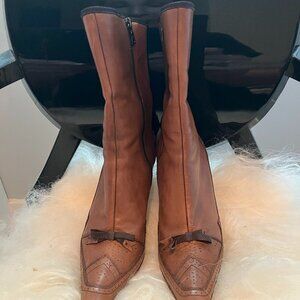 Prada leather boots - size 37